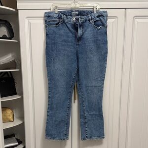 Good American Women's Blue Cropped Jeans